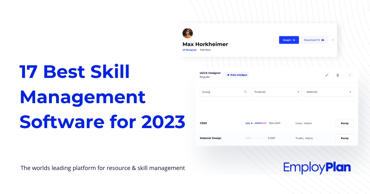 [EMPLOY PLAN] 17 Best Skill Management Software for 2023